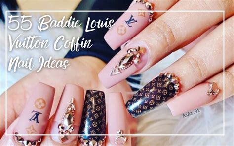 baddie louis vuitton nails coffin|55 Baddie Louis Vuitton Coffin Nail Ideas .